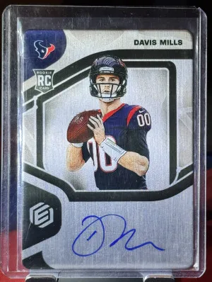 2021 Panini Elements Davis Mills #141 Steel Signature RC #/199 front